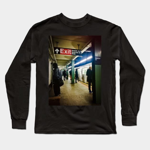 Brooklyn Subway, New York City Long Sleeve T-Shirt by eleonoraingrid